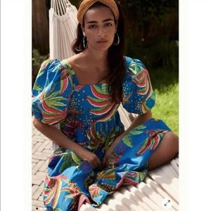 Farm Rio tropical midi dress, size Small